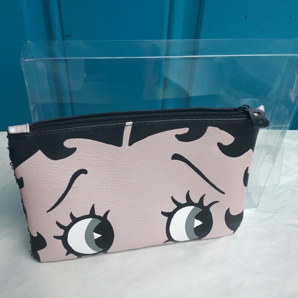 Betty Boop Travel Bag Makeup Bag Small Pouch Zipper Bag Sequins NEW in box - Picture 9 of 14